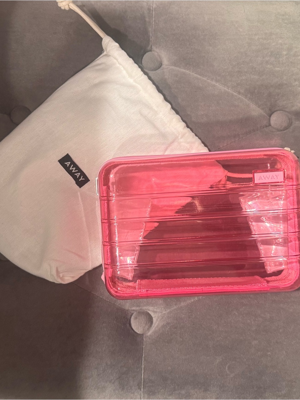 Away Pink Clear Stadium Bag